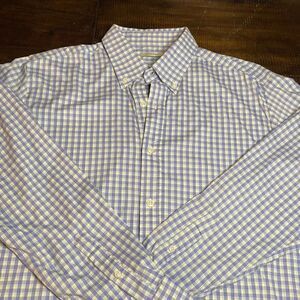 Oliver Ridley Plaid Button Up Men’s Shirt Size Large
